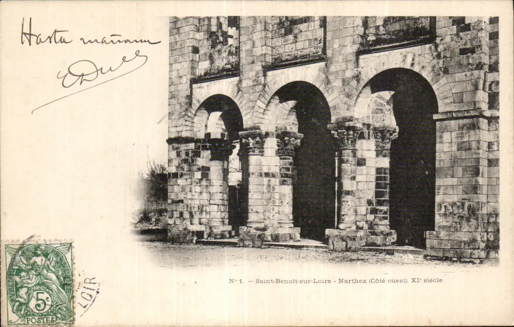 Saint-Benoît-sur-Loire — Narthex (Westseite) 11. Jahrhundert — Harta Maïram - Vorderseite