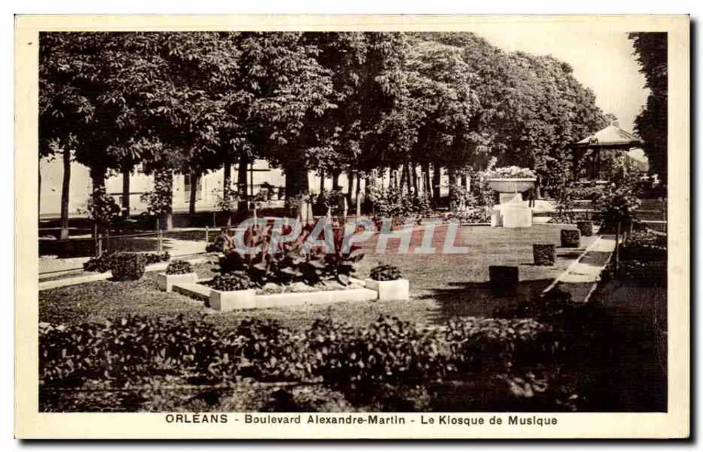 Orléans - Boulevard Alexandre-Martin - Der Musikkiosk - Vorderseite