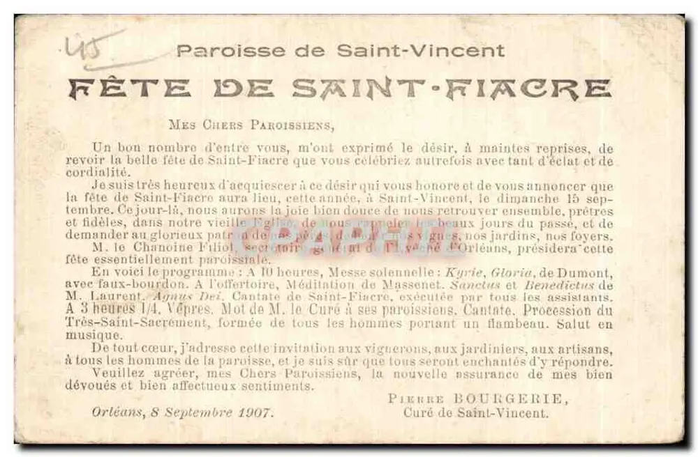 Orléans — Église Saint-Vincent — Éditeur : 1211 - Rewers