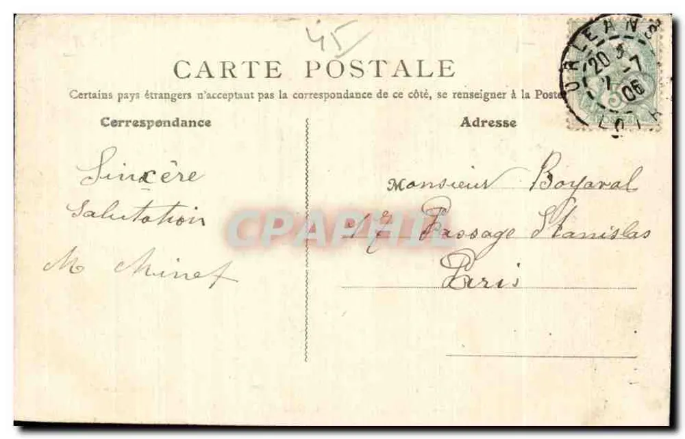 Orléans — Bas-relieves de la Estatua de Juana de Arco — Nuevas Galerías París - Reverso