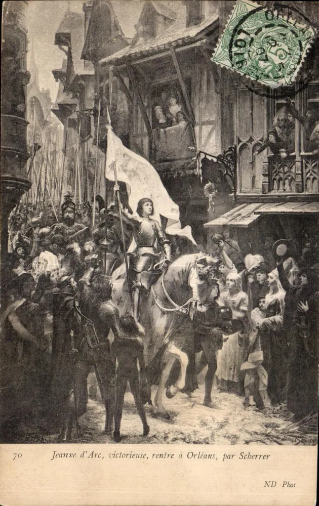 Jeanne d'Arc, siegreich, kehrt nach Orléans zurück — von Seberrrer, ND Phot, n°70 - Vorderseite