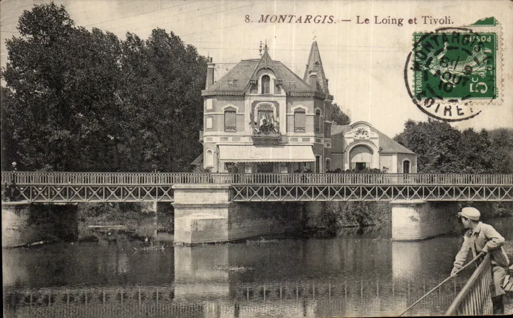Montargis — O Loing e Tivoli — Editor: Montargis, n°8 - Frente