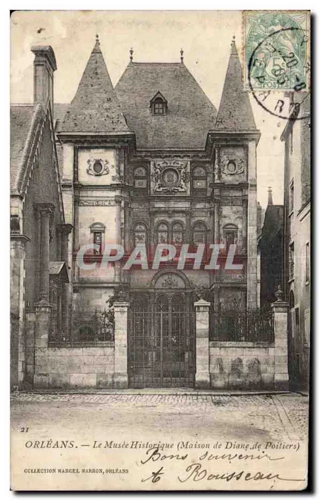 Orléans — Le Musée Historique (Maison de Diane de Poitiers) — Sammlung Marcel Harron - Vorderseite