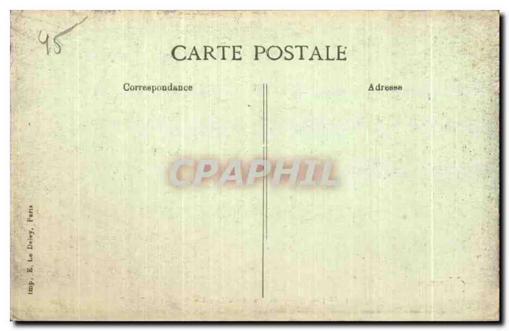 Olivet (Loir-et-Cher) — Die Ufer des Loiret — Restaurant Paul Foret - Rückseite
