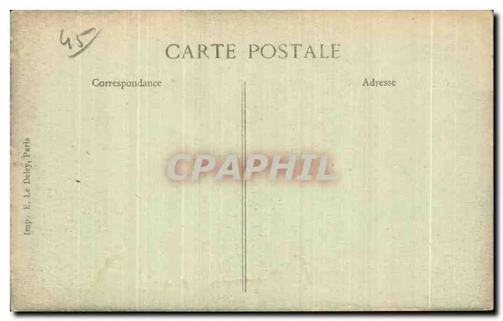 Pithiviers (Loiret) — Ansicht des Platzes des Rathauses und der Turm St-Georges — Imp. E. Le Delay, Paris - Rückseite