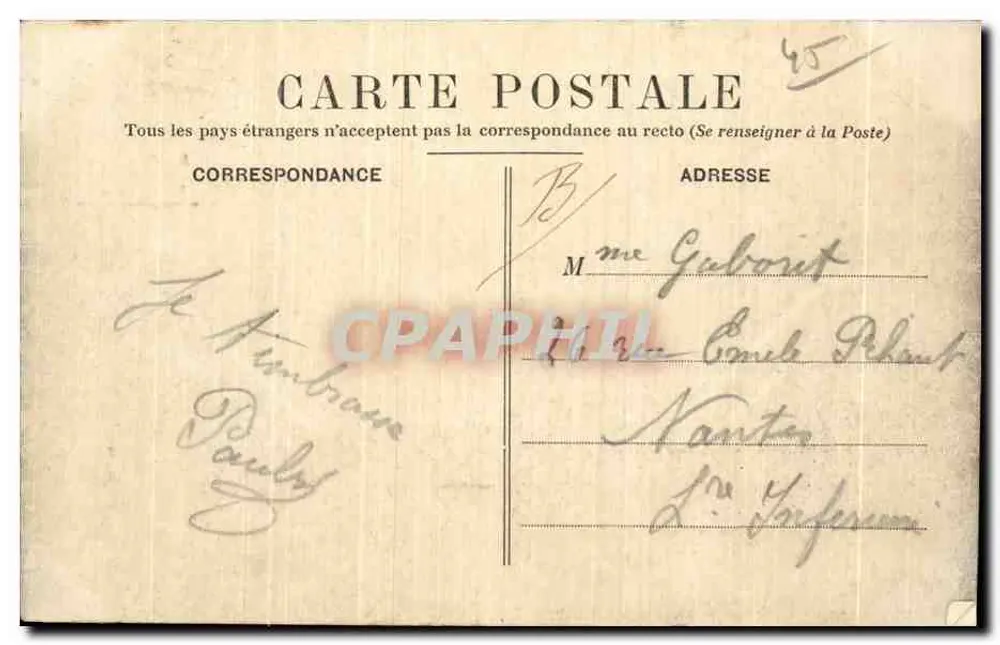 Orléans — Rue Jeanne d'Arc — vista em direção à catedral — editor não identificado, n° de série 8 - Verso