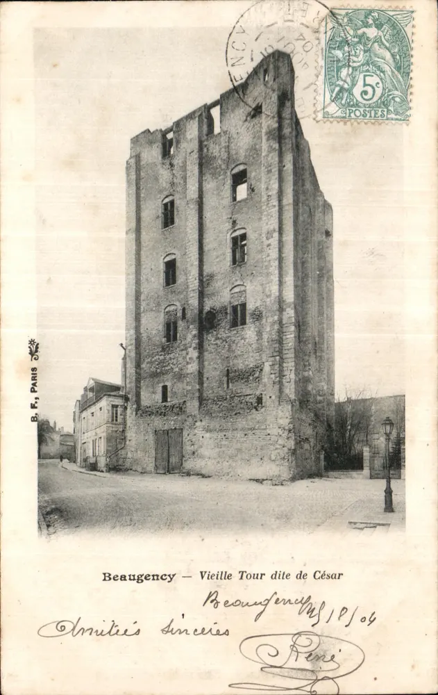 Beaungency — Velha Torre chamada de César — B.F., Paris - Frente