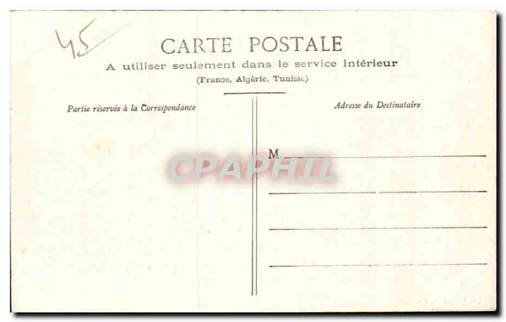 Montargis - O Castelo — editor não identificado, número de série não visível - Verso