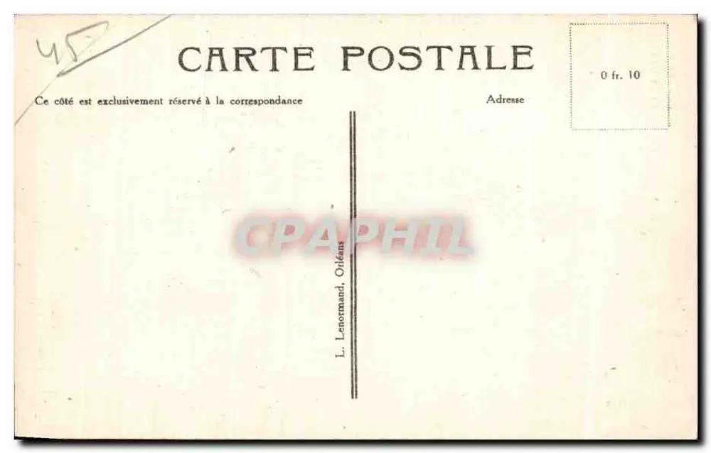 Orléans — A Casa da Concha — Orléans - Verso