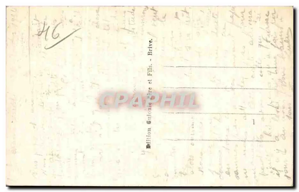 Gluges - Die Klippen und Kreuz von Mirandol — Édition Gutionière et Fils - Rückseite