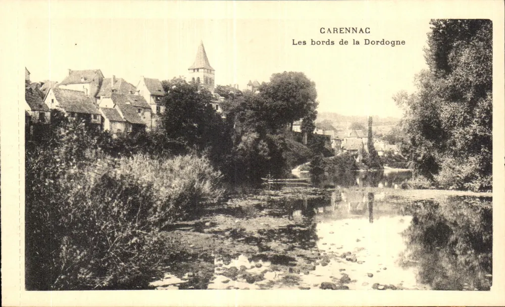 Carenac — As margens da Dordogne — editor desconhecido - Frente