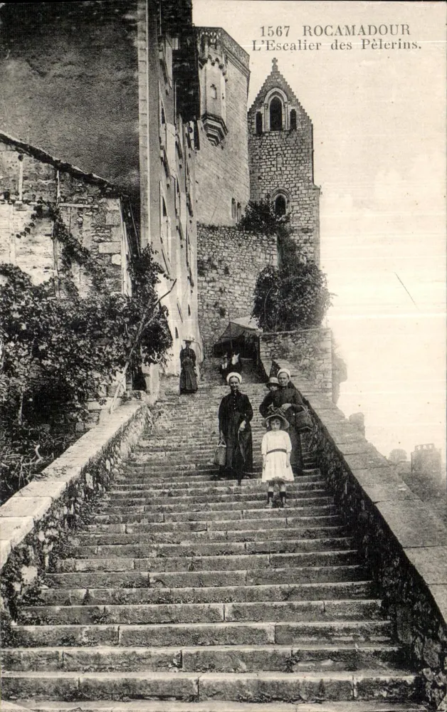 Rocamadour — A Escada dos Pelerinos — Editor: Livraria Verluy, St-Céré (Lot) - Frente