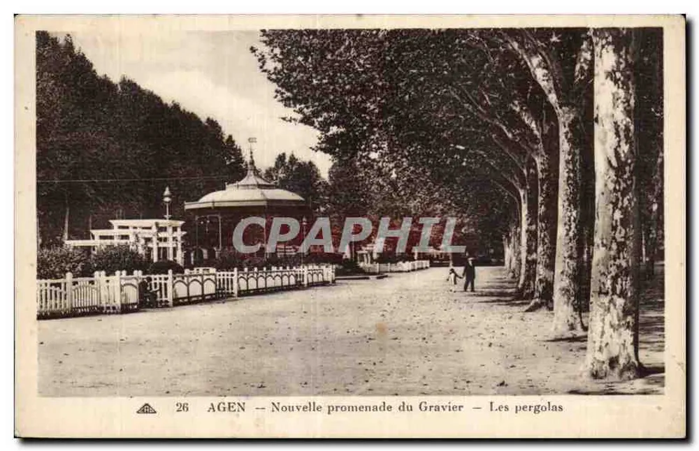 AGEN — Neue Gravier Promenade — Die Pergolen - Vorderseite