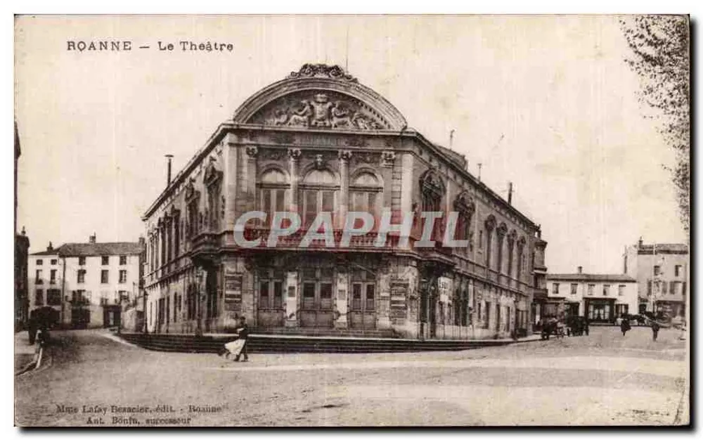 Roanne — O Teatro — Sras. Lafay Besacier, editora — Roanne - Frente