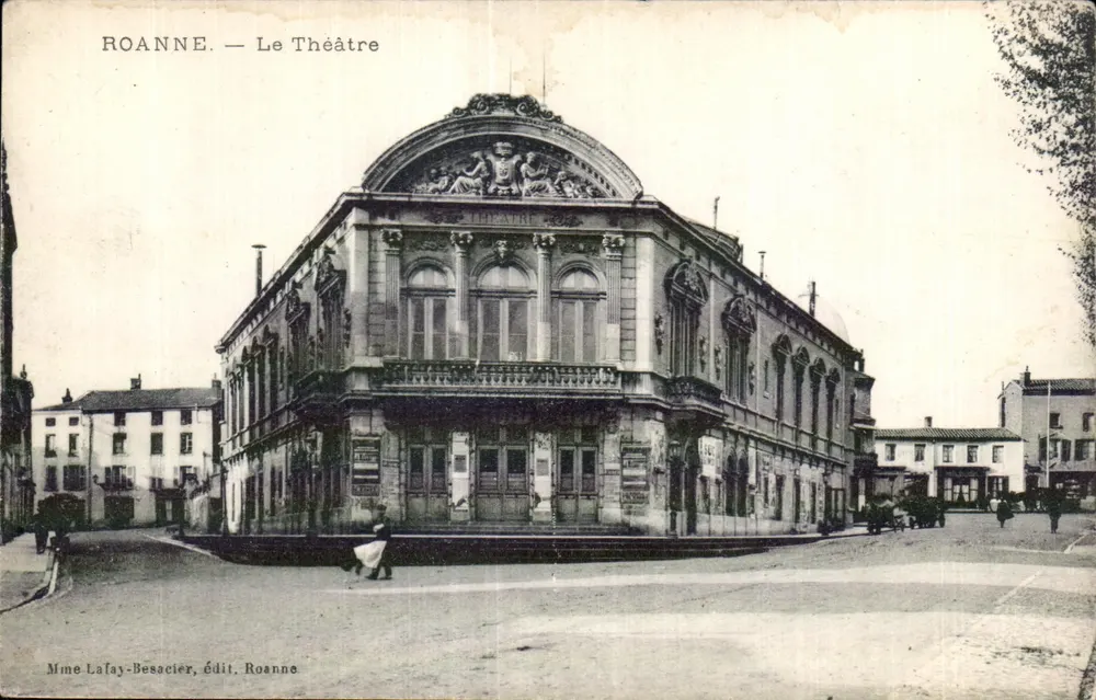 Roanne — O Teatro — Sra. Lafay-Besacier, editor Roanne - Frente