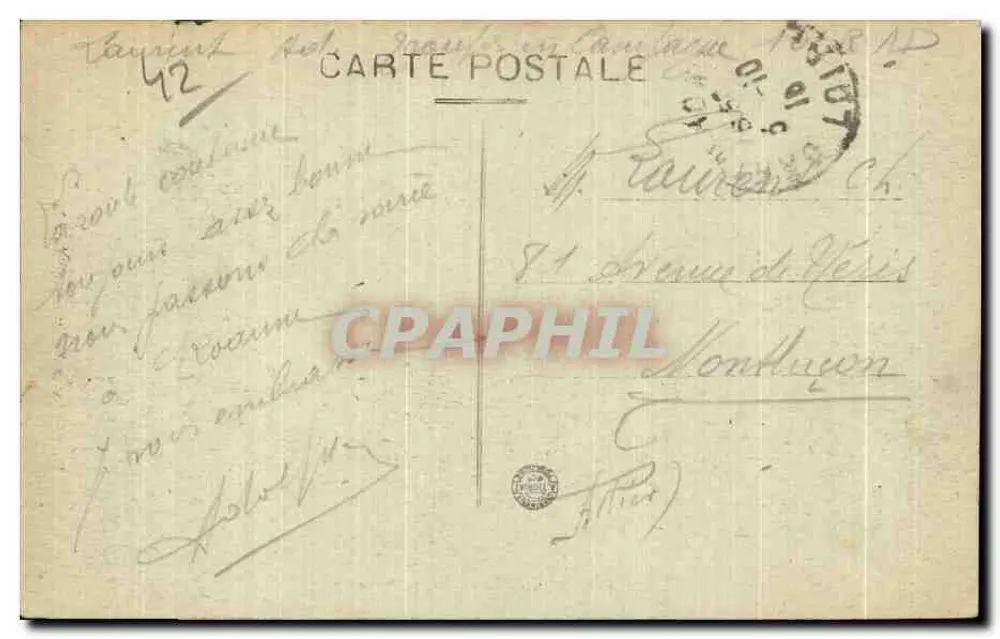 Roanne — Vista geral — editor desconhecido, n° 1372 - Verso