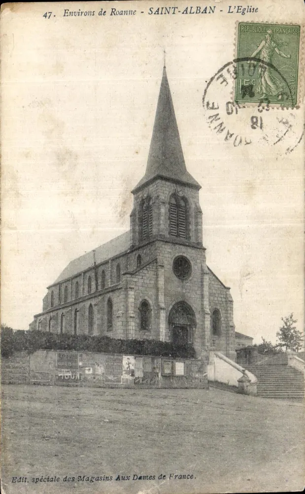 Saint-Alban - Die Kirche — Um Roanne — Sonderausgabe der Magasins Aux Dames de France, Nr. 47 - Vorderseite