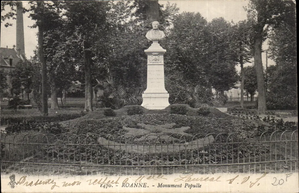Roanne — Monumento Populle — L. V. F. n°1470 - Frente