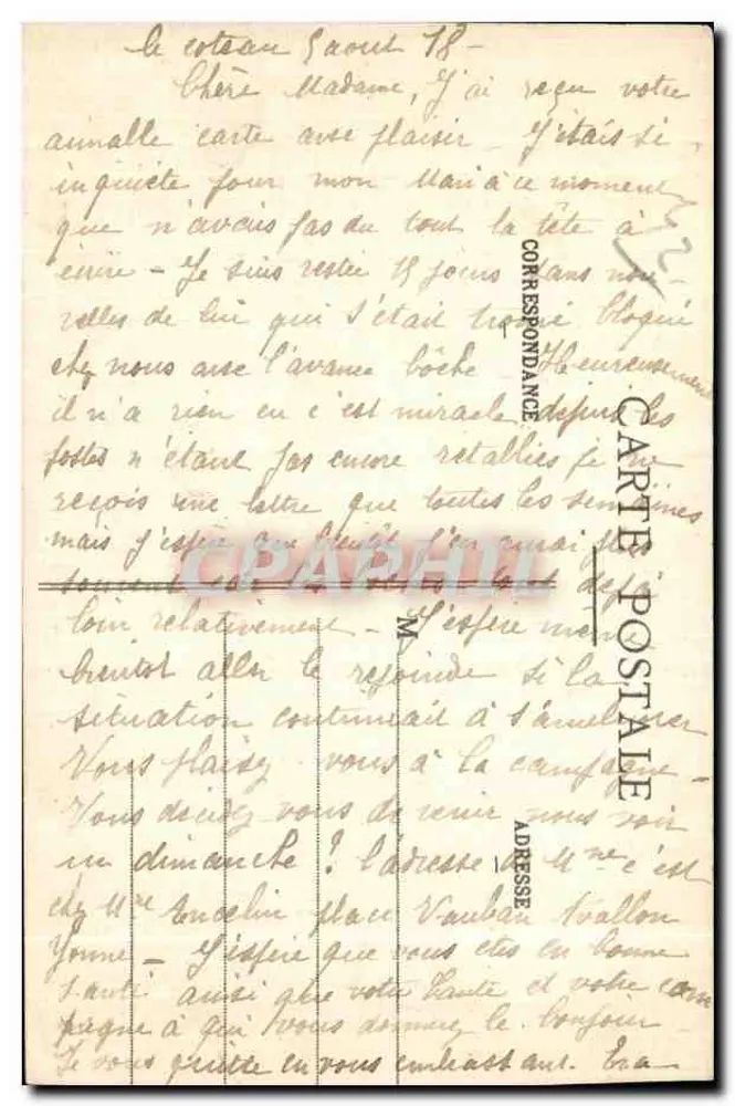 Roanne — Monumento Populle — L. V. F. n°1470 - Verso
