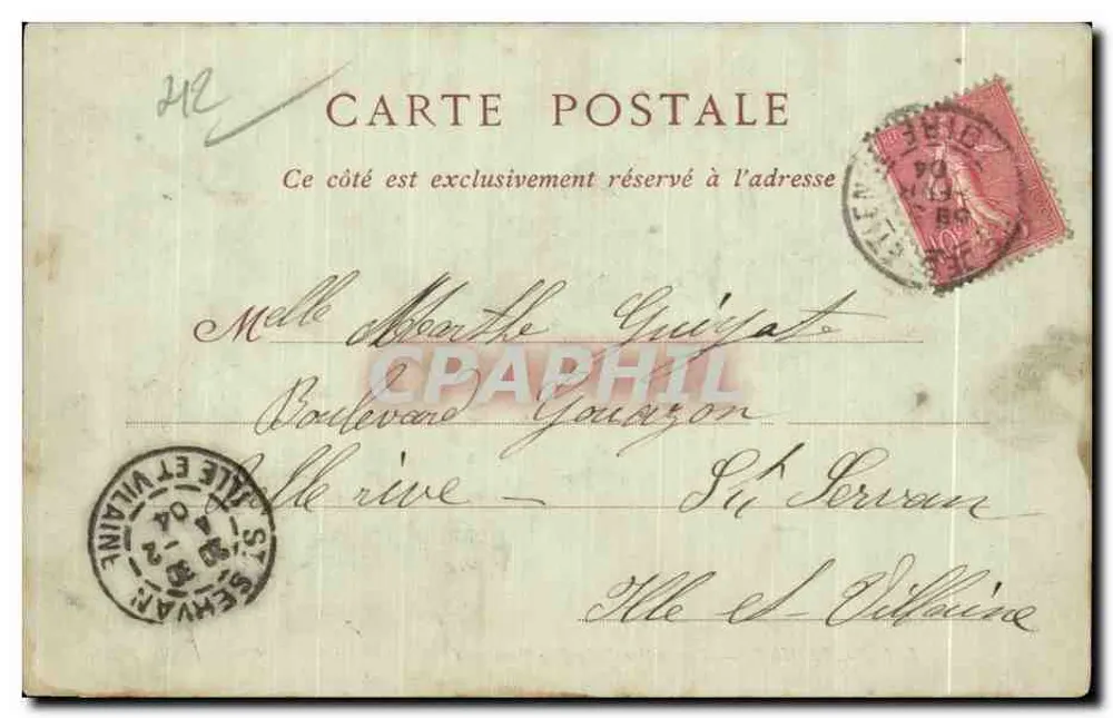 SAINT-ÉTIENNE. — Perspectiva da Rue Gambetta — Coleções ND. Fot. - Verso