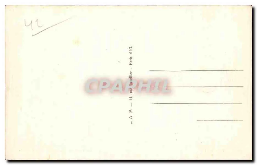 Roanne — Die Brücke über die Loire und der Hang — A.P. - 44, rue Brallier - Paris (15.) - Rückseite
