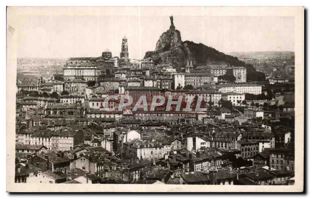 Le Puy — Vista geral — Éd. La Cigogne, Place de l'Hôtel-de-Ville - Frente