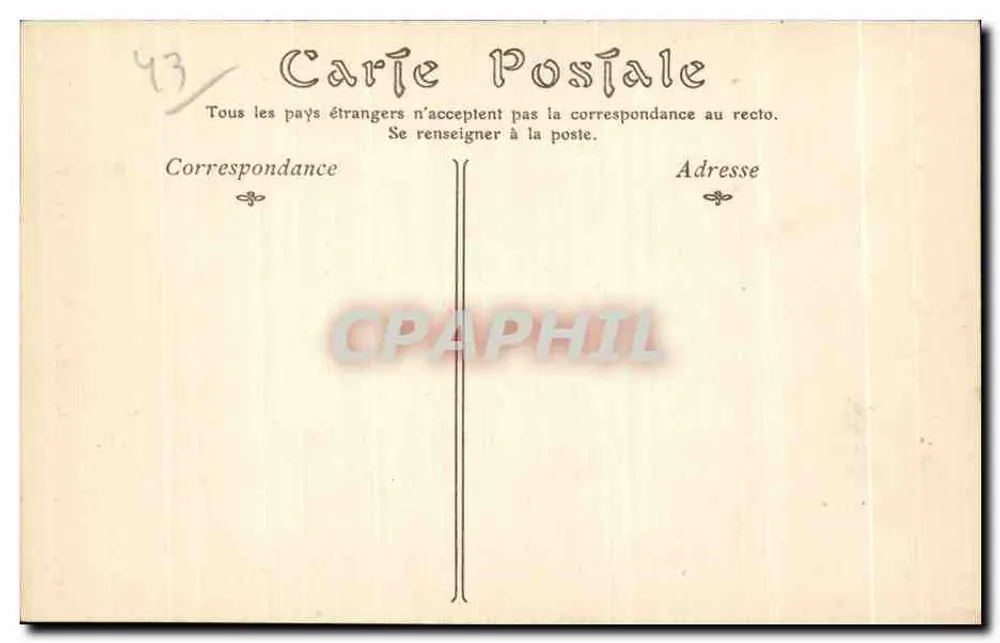 Le Puy — Gewölbe des 15. Jahrhunderts, Rue des Farges — ND Phot - Rückseite