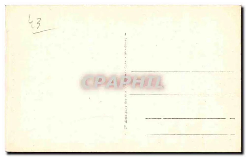 Le Puy - Interior da Catedral — editor C. Albrecht & Cie, n°8 - Verso