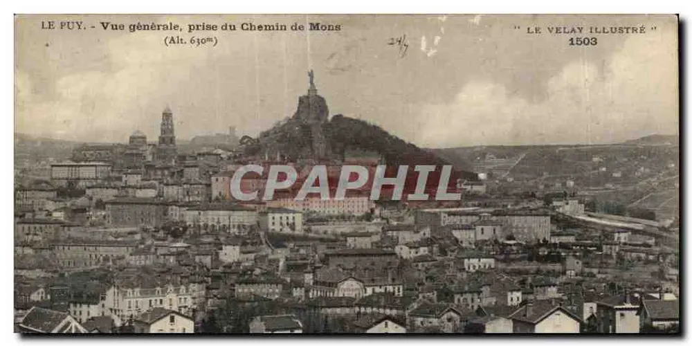 Le Puy - Allgemeiner Blick, vom Chemin de Mons aus — "Le Velay Illustré" n°1503 - Vorderseite