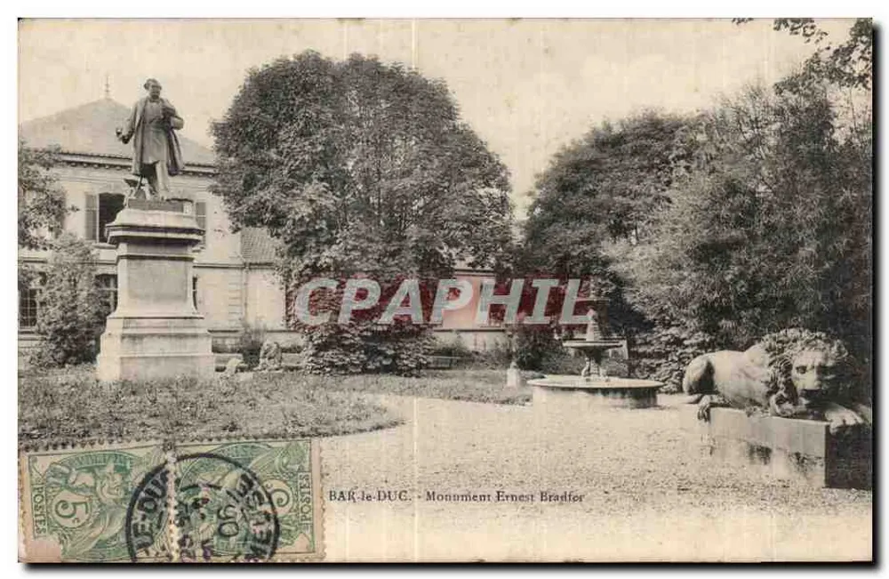Bak-le-Duc - Monument de Ernest Bradfer — editor desconhecido, número de série não visível - Frente