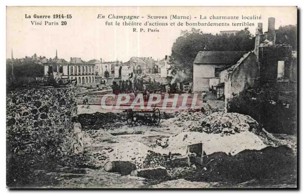 Sippes (Marne) — Detalhes da guerra 1914-15 — R.P. Paris - Frente
