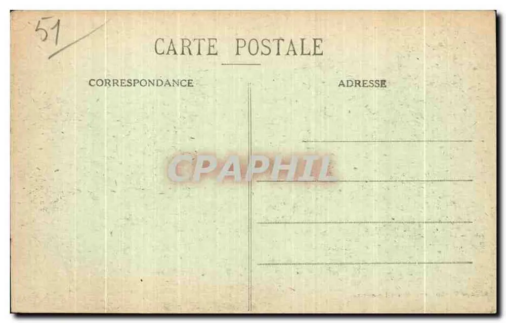 Suippes (Marne) - Ruínas da Rue St Cloud — Librairie Militaire Guérin, Mourmelon-le-Grand - Verso