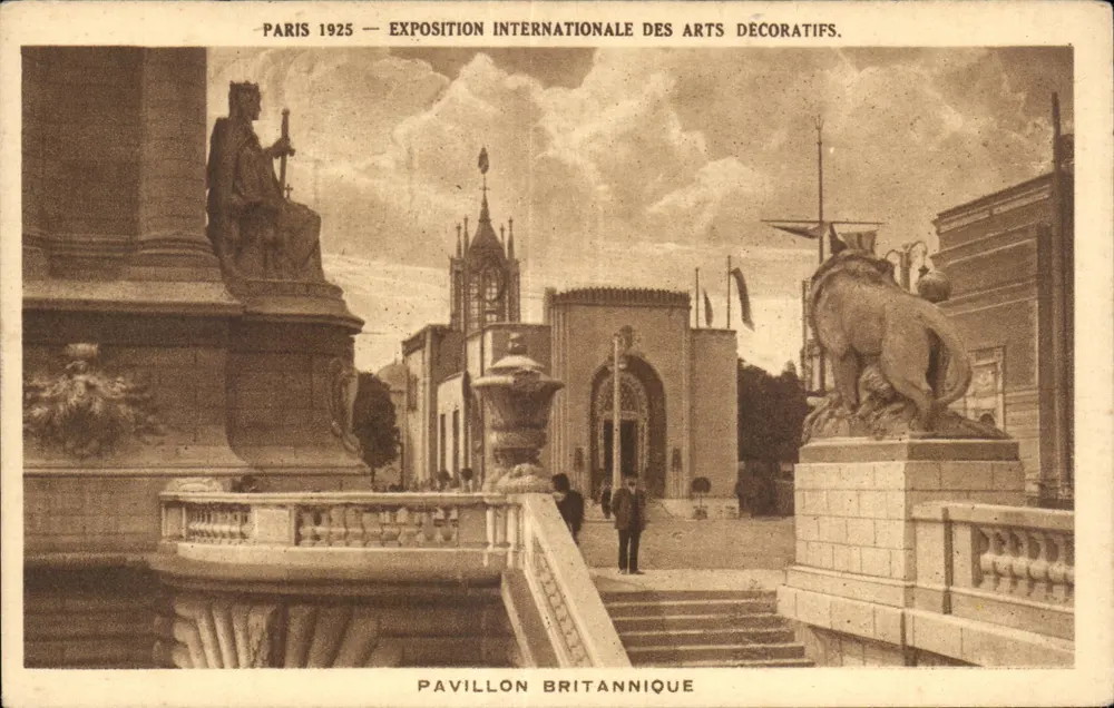 Paris 1925 — Internationale Ausstellung dekorativer Künste. Britischer Pavillon — Verlag Abbesen Frères - Vorderseite