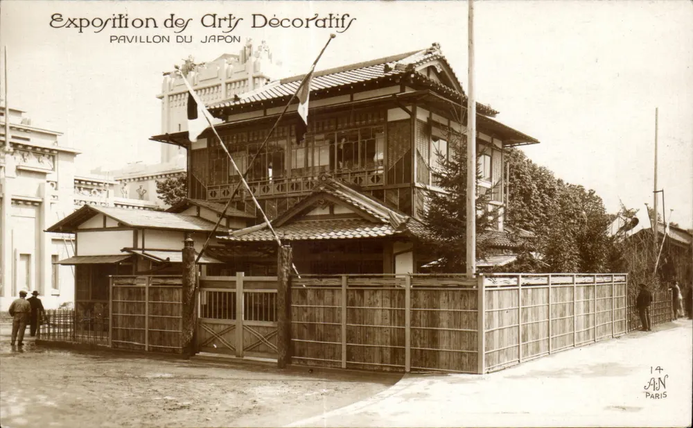 Pavillon des Japan — Ausstellung der Dekorativen Künste — A.J.N. Paris - Vorderseite