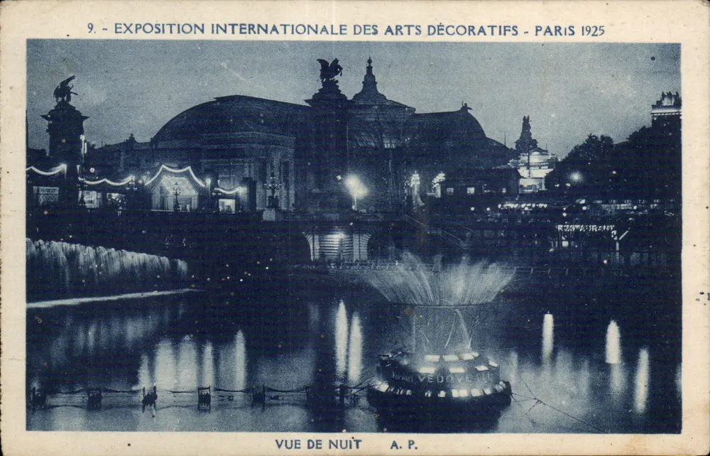 Internationale Ausstellung der dekorativen Künste - Paris 1925 — Nachtsicht — A.P. - Vorderseite