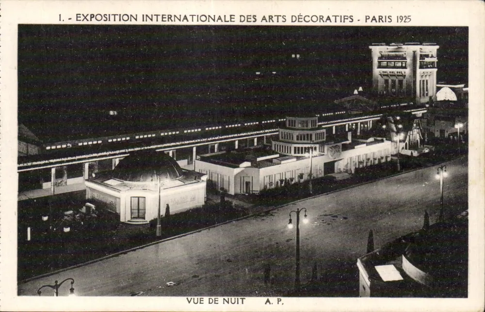 Internationale Ausstellung für Dekorative Künste - Paris 1925 — Nachtsicht — A.P. - Vorderseite