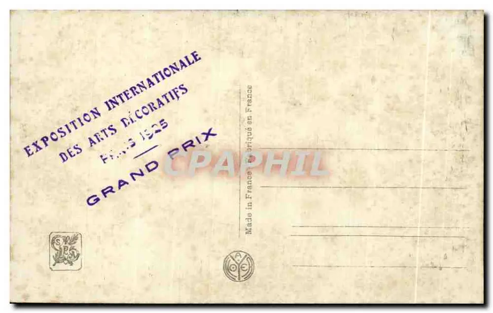 Pavillon der Königlichen Asturischen Bergbau-Gesellschaft — Ausstellung der Dekorativen Künste — A. Tronchet, Paris - Rückseite