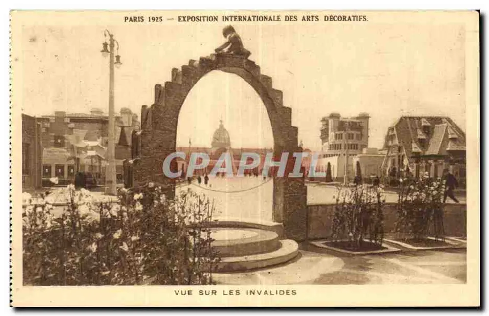 Paris 1925 — Internationale Ausstellung für Dekorative Künste — Blick auf die Invaliden - Vorderseite