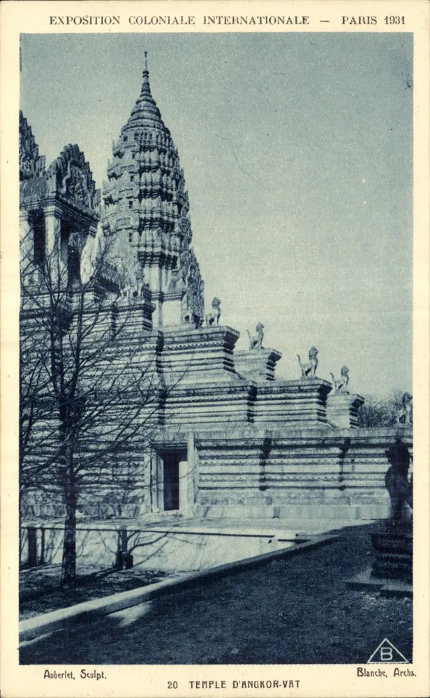 Tempel von Angkor Wat — Internationale Kolonialausstellung — Paris 1931 — Blanche, Archs. - Vorderseite