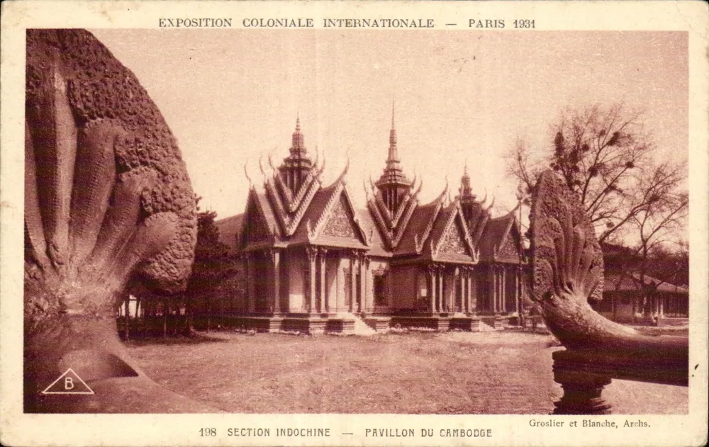 Pavillon Kambodschas — Internationale Kolonialausstellung — Paris 1931 - Vorderseite