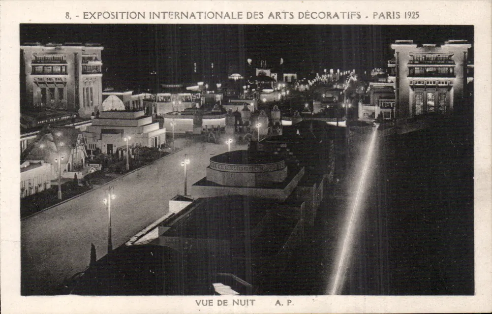 Internationale Ausstellung der dekorativen Künste - Paris 1925 — Nachtsicht — A.P. - Vorderseite