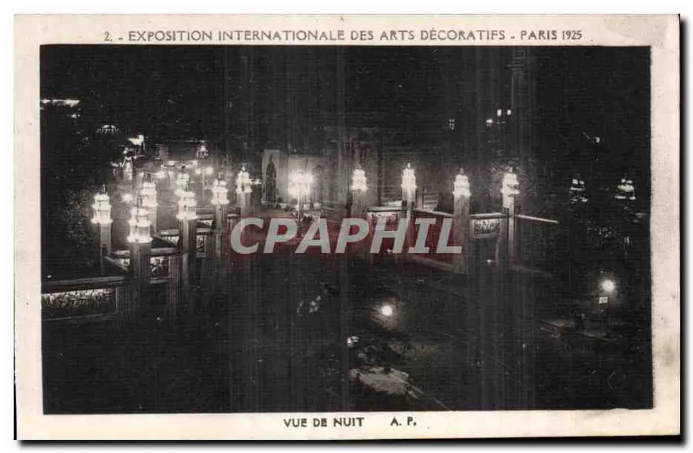 Internationale Ausstellung der dekorativen Künste - Paris 1925 — Nachtsicht — A.P. - Vorderseite