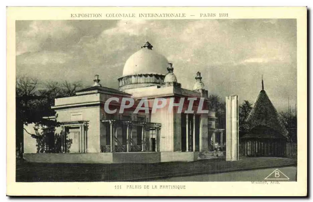 Palast der Martinique — Internationale Kolonialausstellung — Paris 1931 - Vorderseite