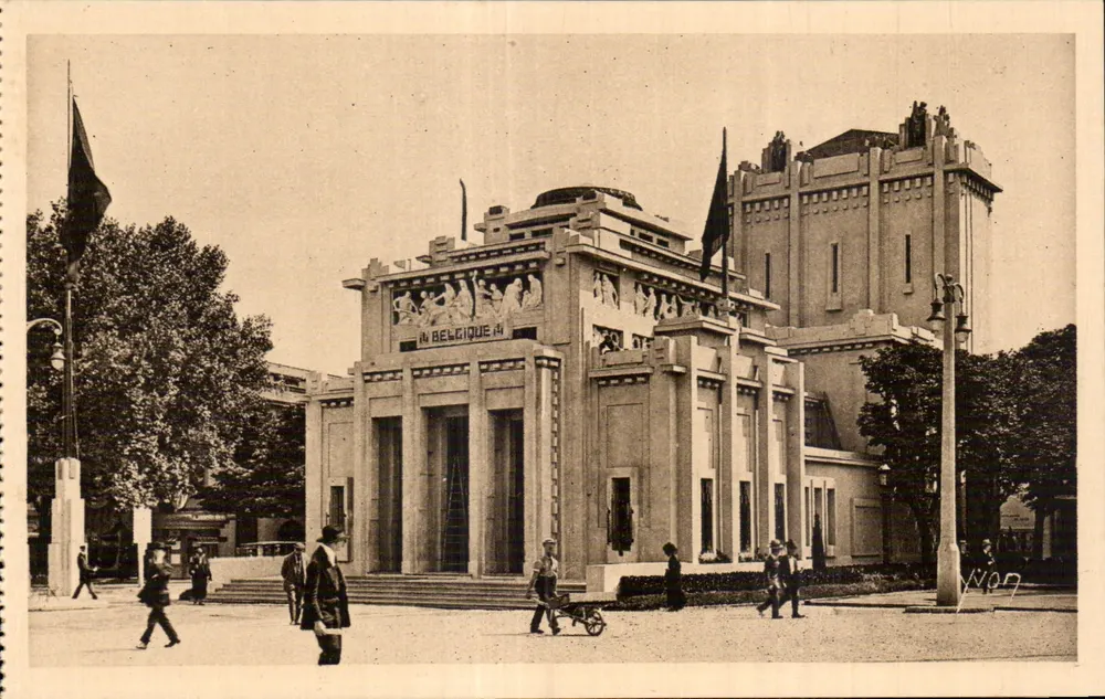 Pavillon der Belgien — Internationale Ausstellung der dekorativen Künste 1925 — Kunstausgabe YVON - Vorderseite