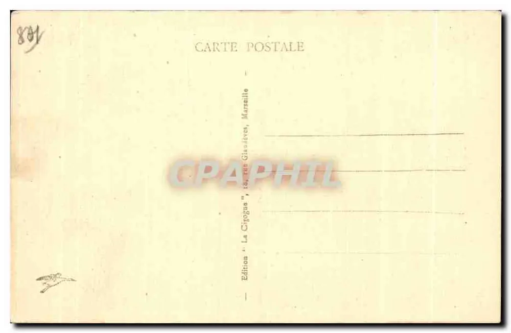 Orange — Samenstelling van de tribunes en de heuvel — Uitgave 'La Cigogne', Marseille - Achterkant