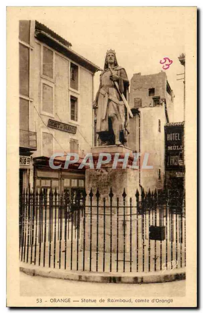 Orange — Estátua de Raimbaud, conde de Orange — Éditions Gaby, Nantes - Frente