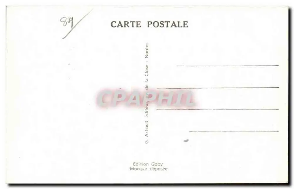 Orange — Rue de Pontillac — Gaby, n°38 - Verso