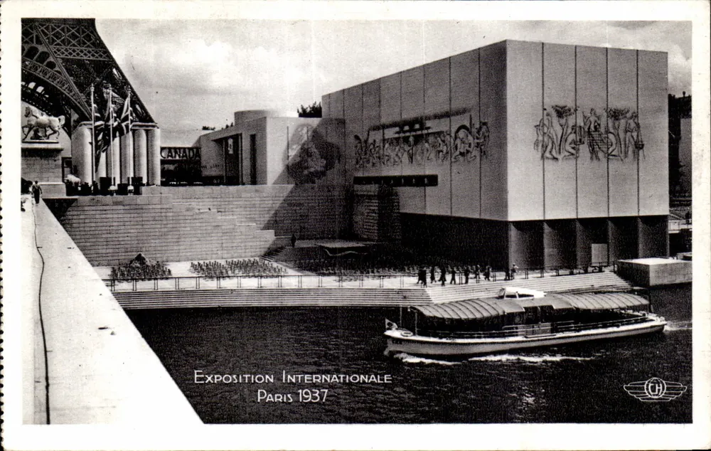 Pavillon der England — Internationale Ausstellung Paris 1937 — H. Chipault, Vertragsnehmer - Vorderseite