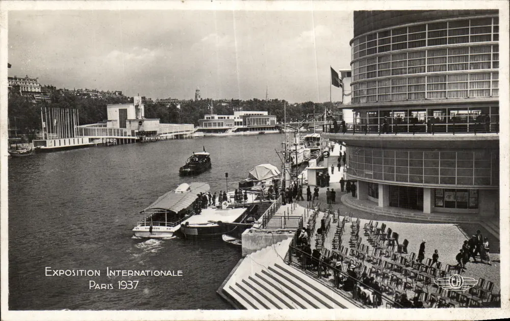 Internationale Ausstellung Paris 1937 — Übersicht des belgischen Pavillons — H. CHIPAULT, Boulogne-sur-Seine - Vorderseite