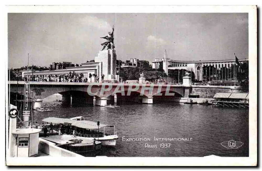 Internationale Ausstellung Paris 1937 — Überblick vom linken Ufer — H. CHIPEAULT, Boulogne-Billancourt - Vorderseite